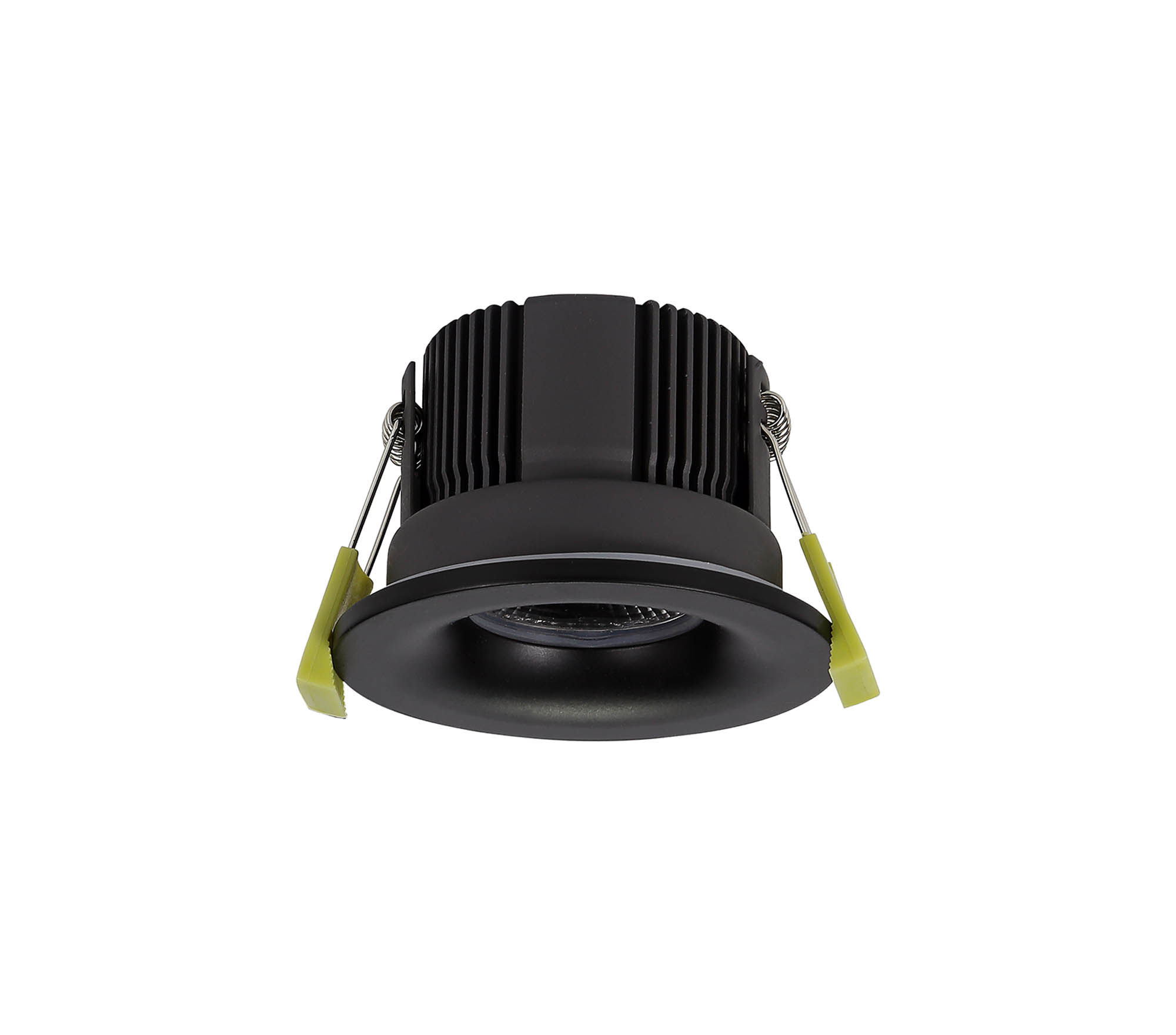 DM200683  Beck 11 FR; 11W; IP65 Matt Black LED Recessed Curved Fire Rated Downlight; Cut Out 68mm; 2700K; PLUG IN DRIVER INCLUDED; 3yrs Warranty